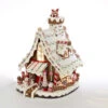 Kurt Adler 12" Electric Lighted Claydough Gingerbread House Christmas Figure J3628