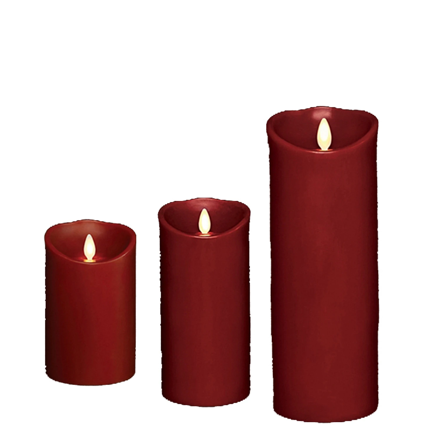 Liown 3.5" x 5", 7", or 9" Moving Flame Burgundy Red-Cinnamon Scented Pillar Battery Candle Liown 3.5" X 5", 7", Or 9" Moving Flame Burgundy Red-Cinnamon Scented Pillar Battery Candle -The Jolly Christmas Shop api0ejczh 32935.1646091945