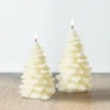 Uyuni 7" Or 8" Ivory Christmas Tree Flicker Flame Candle