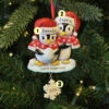 "We're Expecting" Penguin Couples Personalized Christmas Ornament
