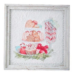 Raz 14" Peppermint Parlor Textured Paper Framed Christmas Wall Art 4159152 -The Jolly Christmas Shop api66cvkq 55733.1646091960