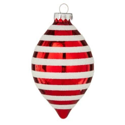 Raz 4" Red And White Striped Glass Christmas Ornaments 4120871 4 Raz 4" Red And White Striped Glass Christmas Ornaments 4120871 -The Jolly Christmas Shop api6rqk9x 42337.1646091987