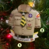Kurt Adler 3.5" Boy Scout Shirt Personalized Christmas Ornament BS2202B