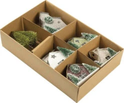 Primitives By Kathy Glittered Barn And Houses Sitter Set 104279