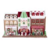 Kurt Adler 10" LED Lighted Claydough Gingerbread House Village Stores GBJ0011