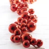 Raz 4' Large Red Ball Christmas Garland G3216179