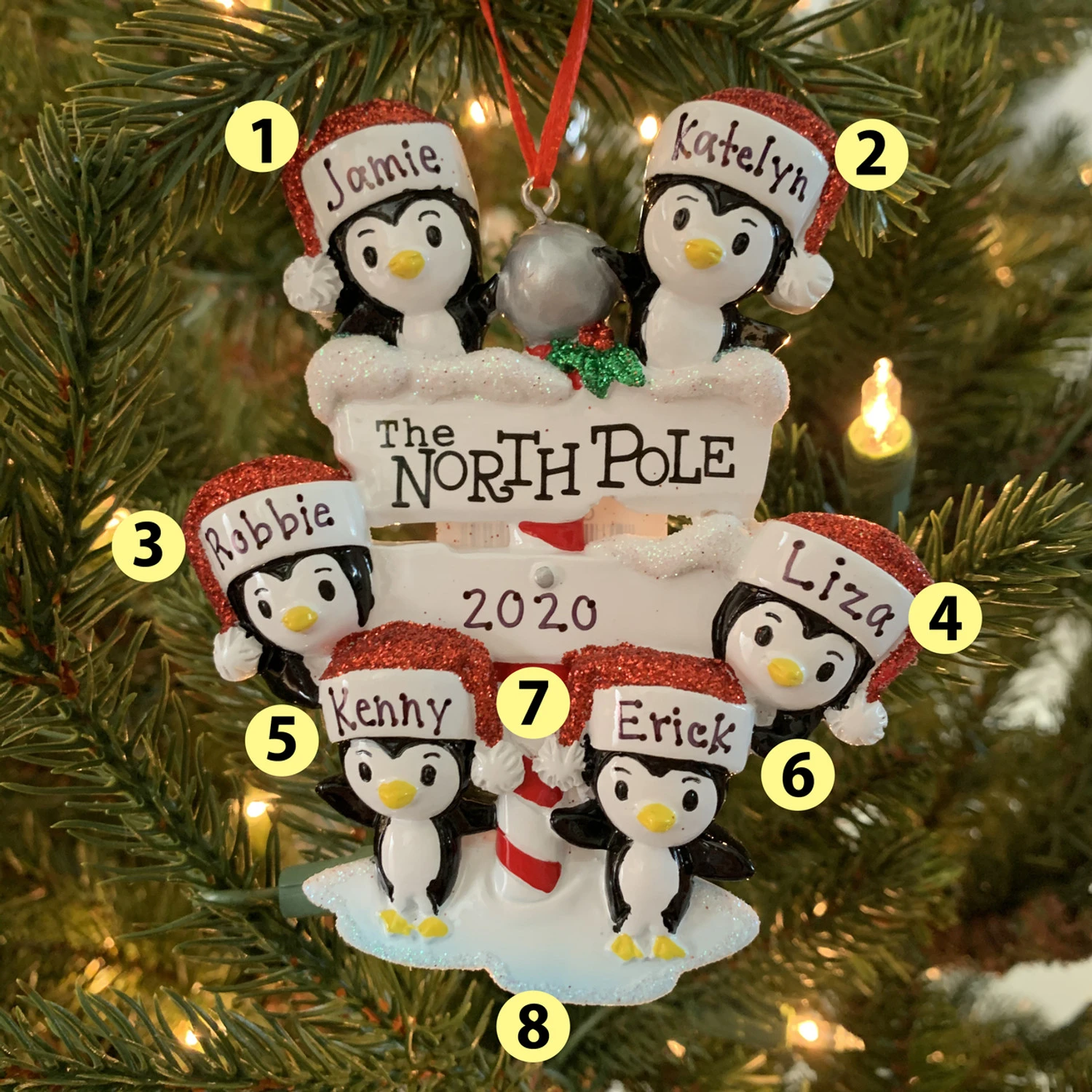 Penguin Family of 6 at The North Pole Personalized Christmas Ornament OR1739-6 Penguin Family Of 6 At The North Pole Personalized Christmas Ornament OR1739-6 -The Jolly Christmas Shop api9so5dn 50318.1646091883