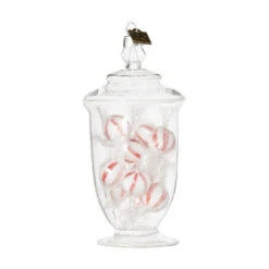 Raz Eric Cortina Clear Glass Peppermint Candy Jar Glass Christmas Ornament 3 Raz Eric Cortina Clear Glass Peppermint Candy Jar Glass Christmas Ornament -The Jolly Christmas Shop apiaf6ws7 37959.1646091955