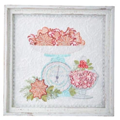 Raz 14" Peppermint Parlor Textured Paper Framed Christmas Wall Art 4159152 -The Jolly Christmas Shop apiasjwo9 48972.1646091961