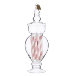 Raz Eric Cortina Clear Glass Peppermint Candy Jar Glass Christmas Ornament 2 Raz Eric Cortina Clear Glass Peppermint Candy Jar Glass Christmas Ornament -The Jolly Christmas Shop apicevkcr 65515.1646091957