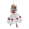 Kurt Adler 6" The Nutcracker Suite Clara In Cloth Dress Christmas Ornament C9252