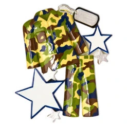 Armed Services Camo Army Uniform Personalized Christmas Ornament -The Jolly Christmas Shop apidyvcqc 48540.1646091887
