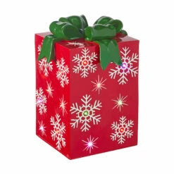 Raz 14.25" Or 21" Lighted LED Red Or Green Present Christmas Decorations 2 Raz 14.25" Or 21" Lighted LED Red Or Green Present Christmas Decorations -The Jolly Christmas Shop apie8rxvn 13556.1646091891