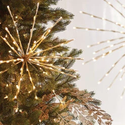 Raz 17", 23", Or 27.5" Gold LED Lighted Starburst With Remote Christmas Decorations