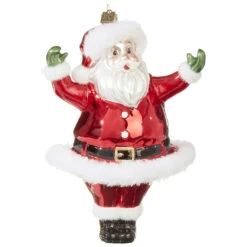 Raz Eric Cortina 4.75" Or 7.5" Large Retro Santa Glass Christmas Ornament -The Jolly Christmas Shop apif13j8r 94732.1646091956