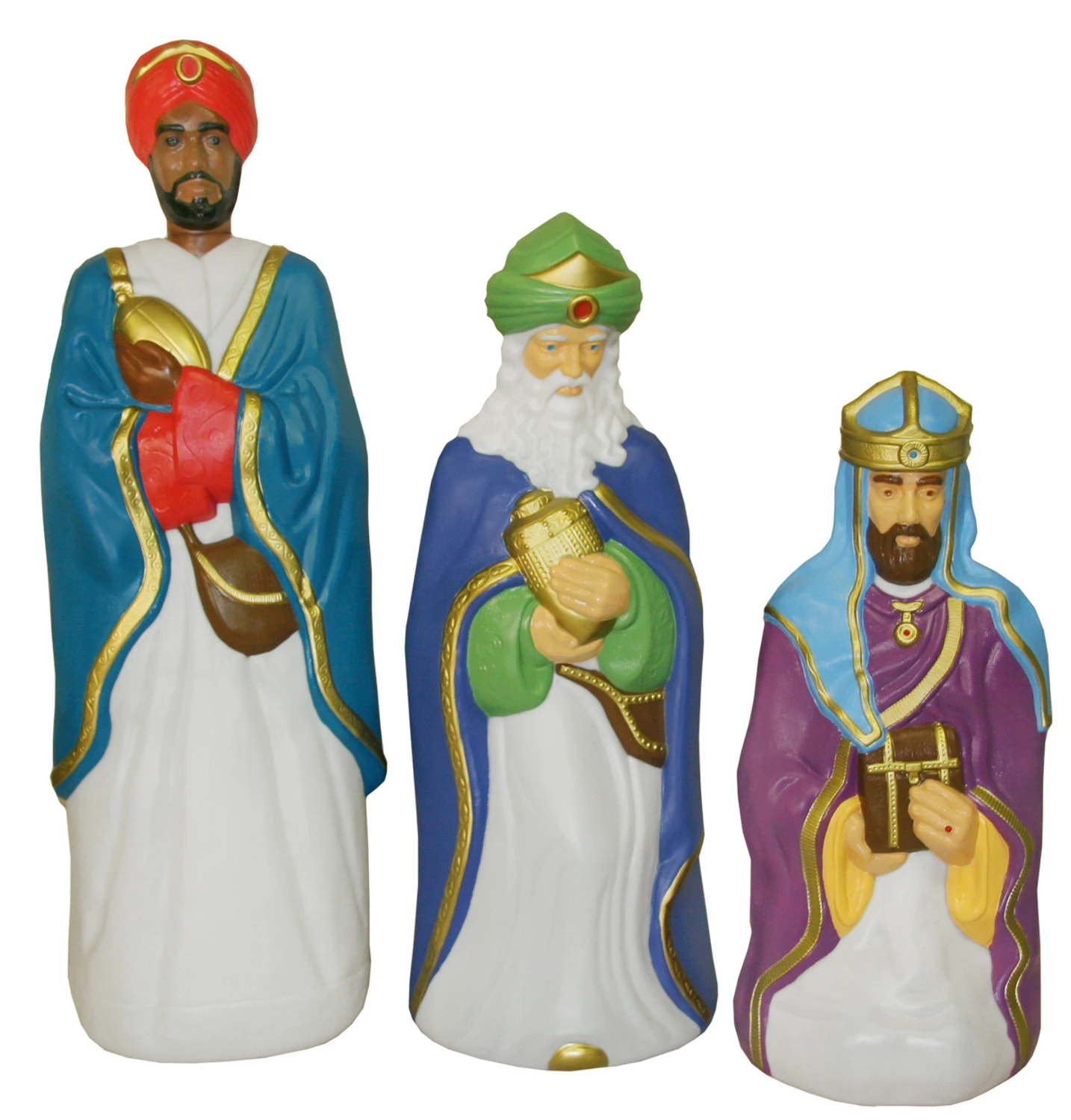 Blow Mold Life Size Christmas Nativity 10pc Set Blow Mold Life Size Christmas Nativity 10pc Set -The Jolly Christmas Shop