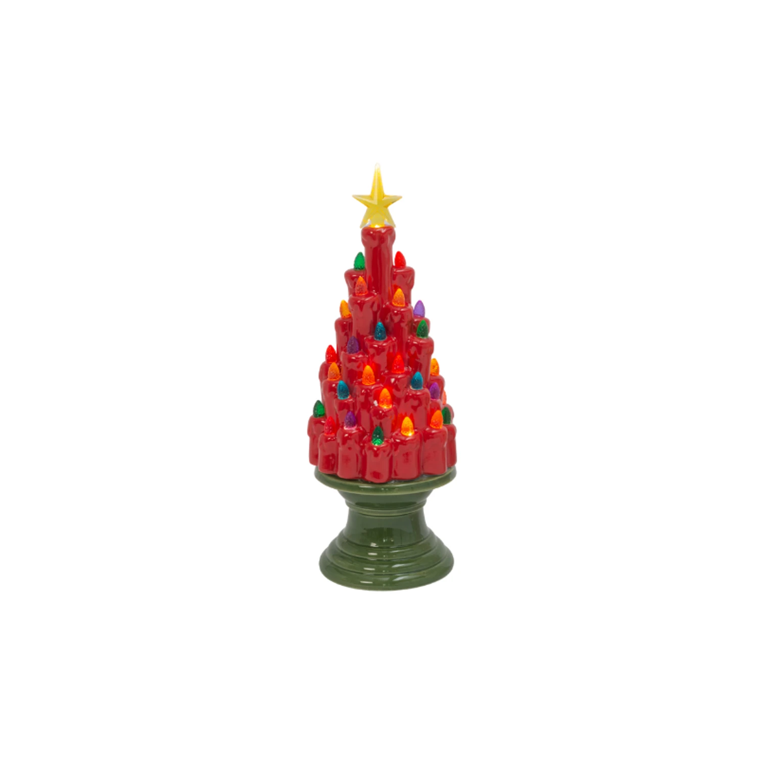 12.9" Battery Operated Red and Green Or White Ceramic Christmas Tree Figure 2598020 12.9" Battery Operated Red And Green Or White Ceramic Christmas Tree Figure 2598020 -The Jolly Christmas Shop apihbslnl 64141.1646091886