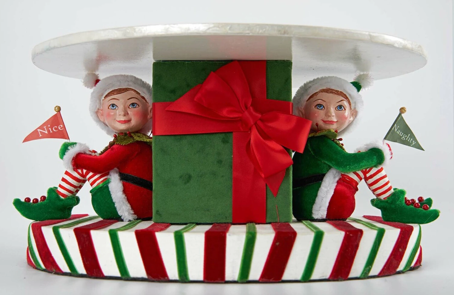 Katherine's Collection 13.25" Santa Claus is Coming to Town Naughty and Nice Cake Stand 28-128245 Katherine's Collection 13.25" Santa Claus Is Coming To Town Naughty And Nice Cake Stand 28-128245 -The Jolly Christmas Shop apiijmjbd 38741.1646091929