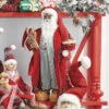 Raz 18" Bedtime African American Santa With Plate Of Cookies Christmas Figure 4115558