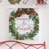 Raz 20" Merry And Bright Wooden Wall Art Christmas Sign 4116219