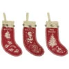 Primitives By Kathy Vintage Small Felt Stocking Ornament Set Of 3 1024