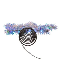 Kurt Adler 12.2" LED Lighted Silver Tinsel Star Christmas Tree Topper AD1022RGB -The Jolly Christmas Shop apijv1tmk 39089.1646091915