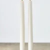 Uyuni 11" Moving Flame White Unscented Taper Candle Set Of 2 4034512