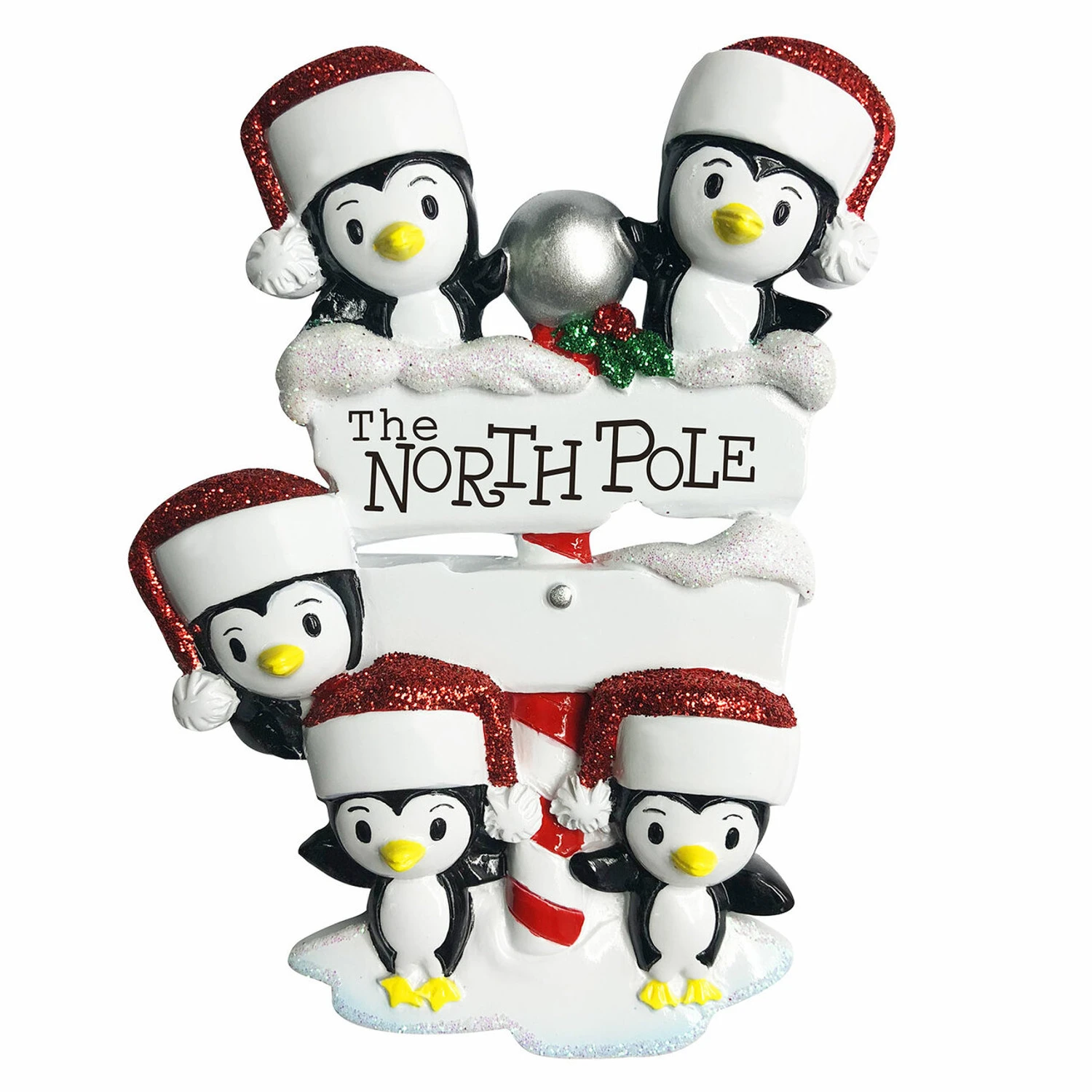 Penguin Family of 5 at The North Pole Personalized Christmas Ornament OR1739-5 Penguin Family Of 5 At The North Pole Personalized Christmas Ornament OR1739-5 -The Jolly Christmas Shop apim3oh9a 88930.1646091875