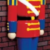 6' Live Form Standing Half Toy Soldier Outdoor Christmas Decoration