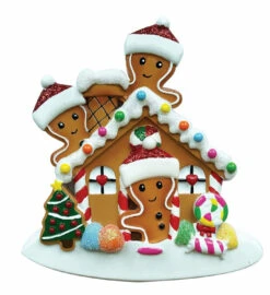 Gingerbread House Family Of 3 Personalized Christmas Ornament OR1872-3 -The Jolly Christmas Shop apimtu4ai 26603.1646091905