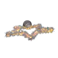 Kurt Adler 12.2" LED Lighted Warm White Silver Tinsel Star Christmas Tree Topper AD1022WW -The Jolly Christmas Shop apinctklb 00838.1646091913