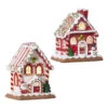 Raz 7.25" Battery Operated LED Lighted Claydough Gingerbread House Christmas Figure 4016097