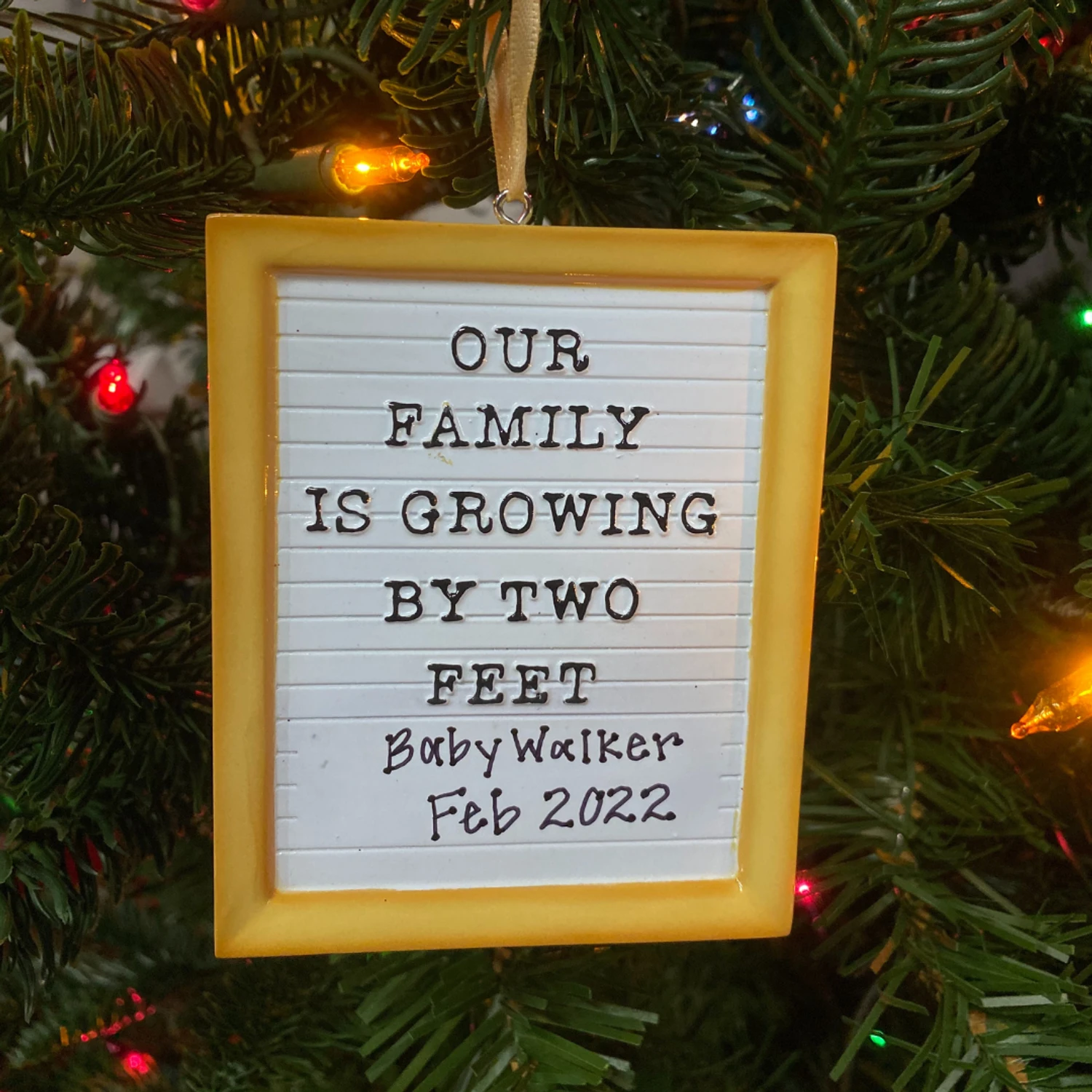 Letter Board Personalized Christmas Ornament OR2181 Letter Board Personalized Christmas Ornament OR2181 -The Jolly Christmas Shop