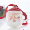 Raz 4" Eric Cortina Winking Santa Glass Christmas Ornament 4053132