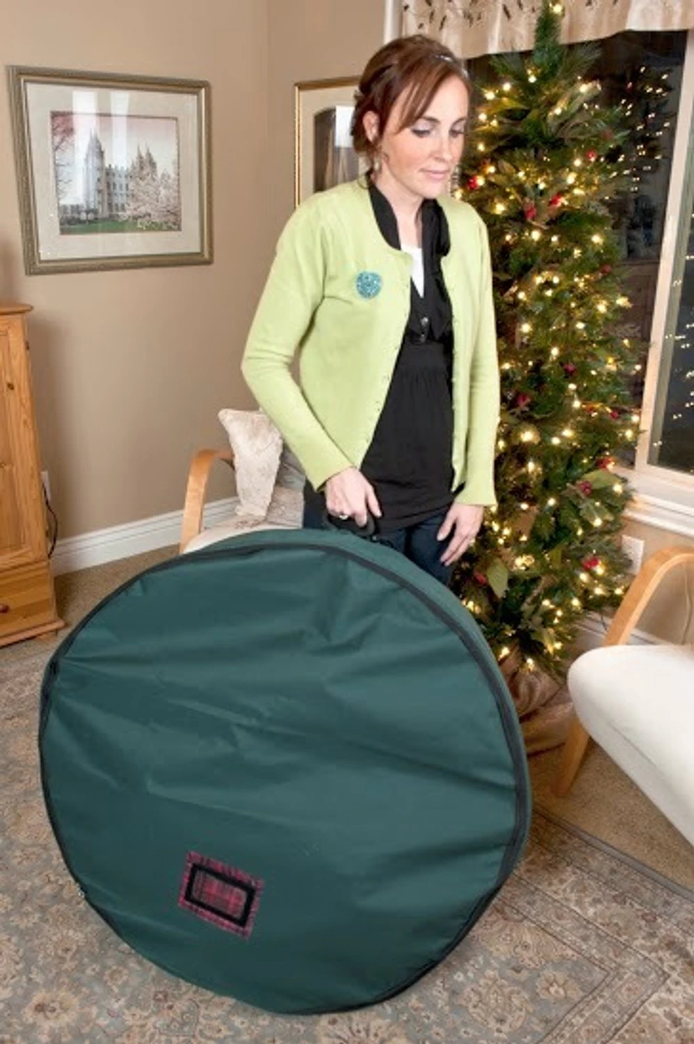 Treekeeper 36" Foam Lined Wreath Keeper with Removable Handle TK-10112 Treekeeper 36" Foam Lined Wreath Keeper With Removable Handle TK-10112 -The Jolly Christmas Shop apiquaer4 65179.1646091861