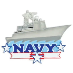 Navy Air Craft Carrier Personalized Christmas Ornament OR1394 -The Jolly Christmas Shop apirefwhp 96141.1646091881