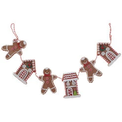 Raz 30" Gingerbread Cookie Christmas Garland G3816442 -The Jolly Christmas Shop apirgm10t 23623.1646091901