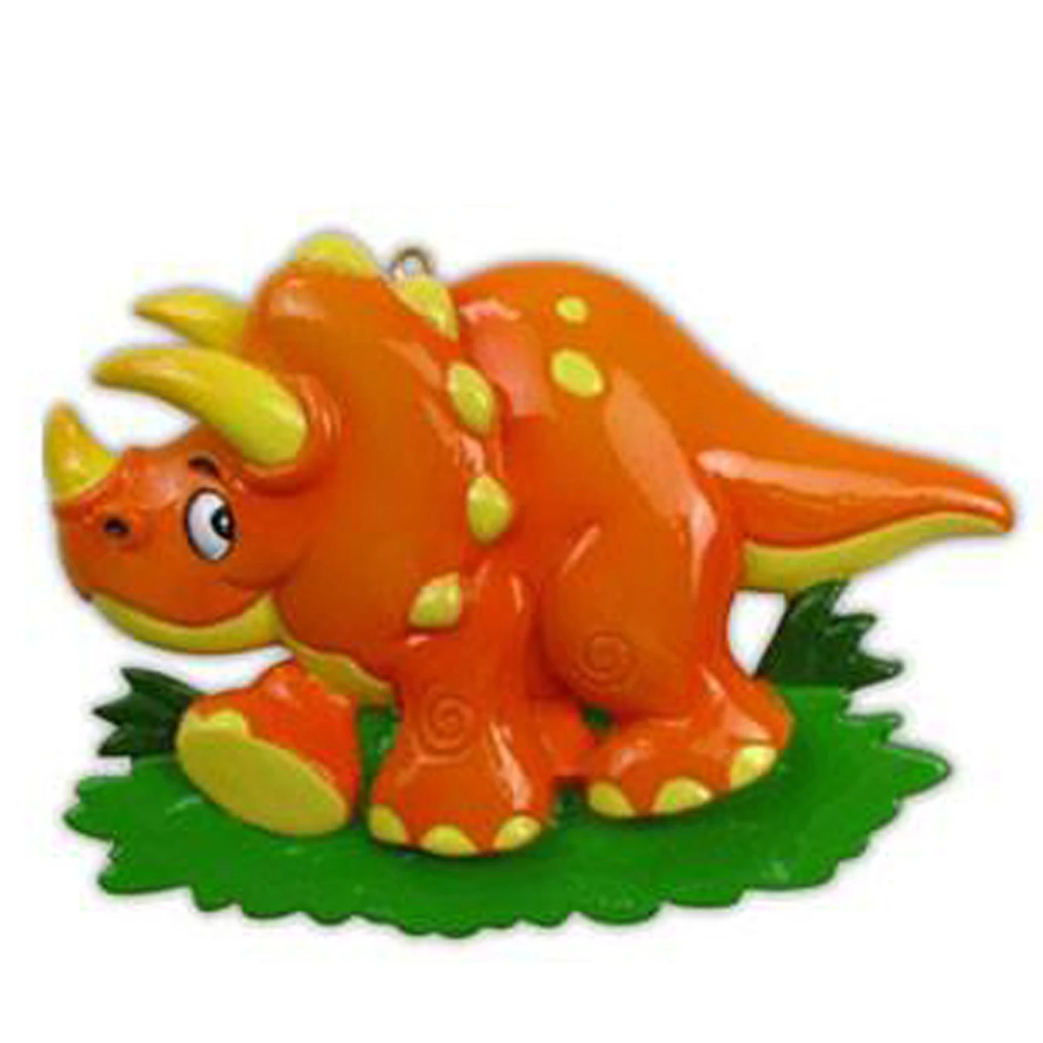 Orange Triceratops Dinosaur Personalized Christmas Ornament OR816-C Orange Triceratops Dinosaur Personalized Christmas Ornament OR816-C -The Jolly Christmas Shop apirnujty 51972.1646091949