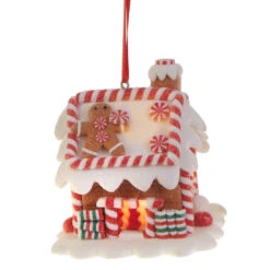 Raz 3.25" LED Lighted Claydough Gingerbread House Christmas Ornament 3815534 3 Raz 3.25" LED Lighted Claydough Gingerbread House Christmas Ornament 3815534 -The Jolly Christmas Shop apit7wwoo 16935.1646091908