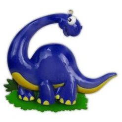 Blue Long Neck Dinosaur Personalized Christmas Ornament OR816-B -The Jolly Christmas Shop apiusstnb 26836.1646091981