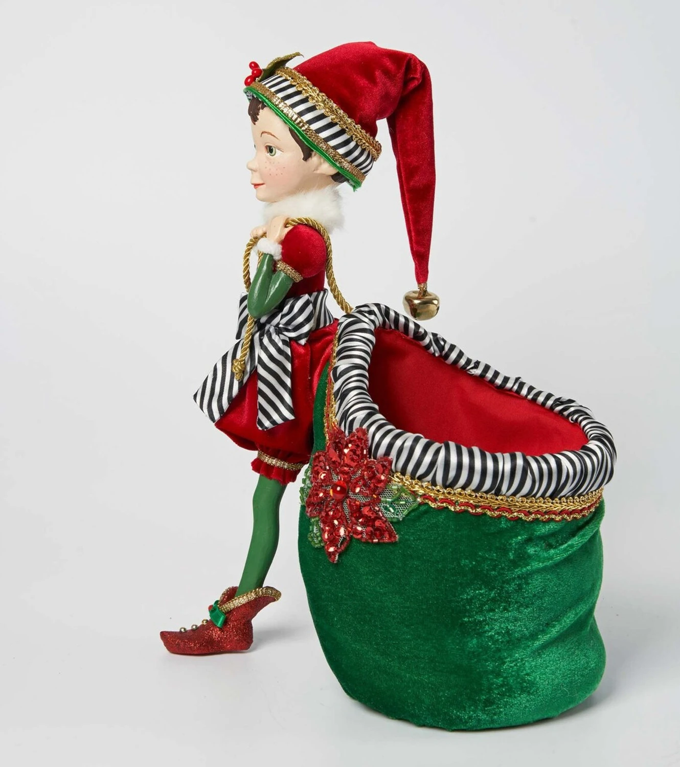 Katherine's Collection 12.5" Merry and Bright Elf with Bag Christmas Decorations 28-128276 Katherine's Collection 12.5" Merry And Bright Elf With Bag Christmas Decorations 28-128276 -The Jolly Christmas Shop apivpztbw 10585.1646091891