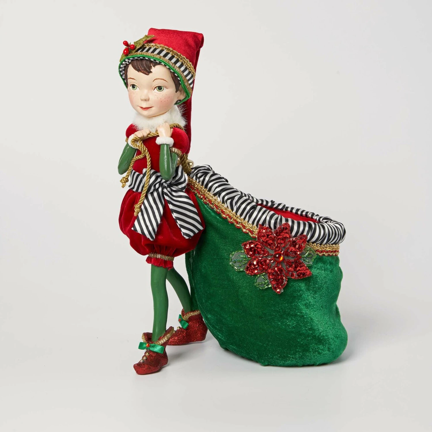 Katherine's Collection 12.5" Merry and Bright Elf with Bag Christmas Decorations 28-128276 Katherine's Collection 12.5" Merry And Bright Elf With Bag Christmas Decorations 28-128276 -The Jolly Christmas Shop apiwa0em3 03779.1646091889