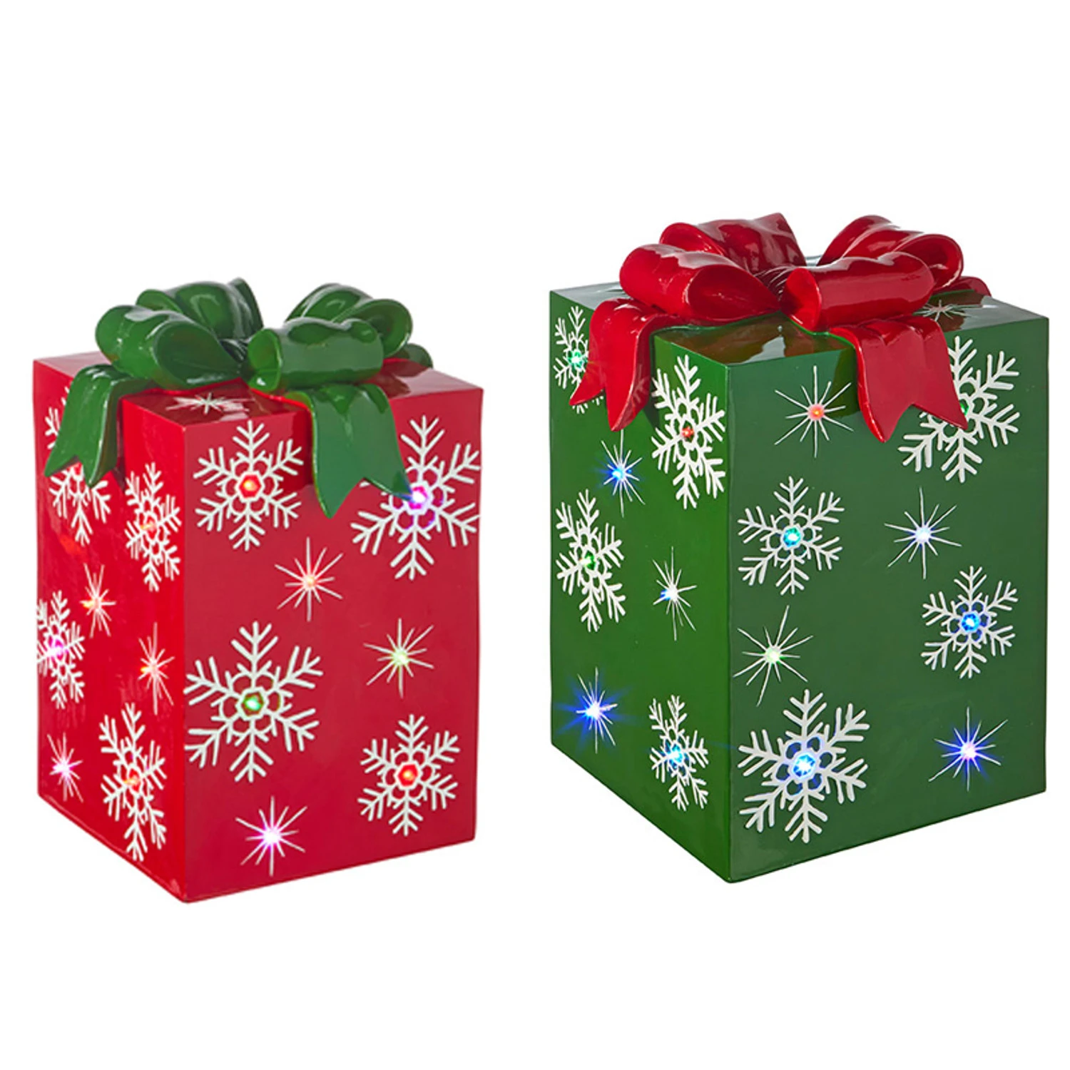 Raz 14.25" or 21" Lighted LED Red or Green present Christmas Decorations Raz 14.25" Or 21" Lighted LED Red Or Green Present Christmas Decorations -The Jolly Christmas Shop apiwftuce 13133.1646091893