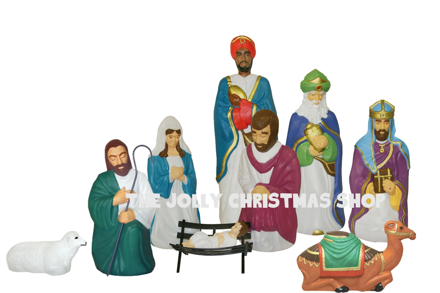 Blow Mold Life Size Christmas Nativity 10pc Set Blow Mold Life Size Christmas Nativity 10pc Set -The Jolly Christmas Shop apiwlhmpi 29708.1646091866