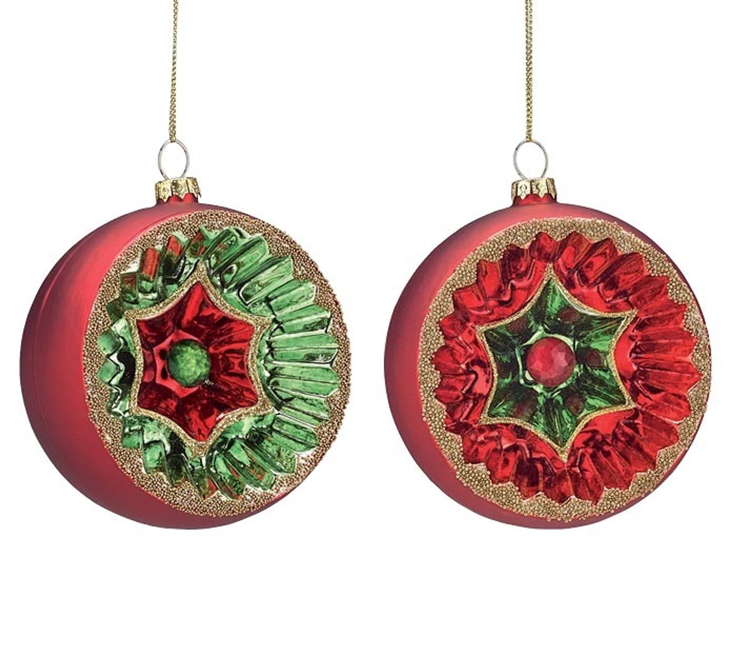 4" Red and Green Reflector Glass Ball Christmas Ornaments 9741891 4" Red And Green Reflector Glass Ball Christmas Ornaments 9741891 -The Jolly Christmas Shop apiwofrlp 18750.1646091996