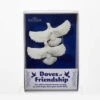Kurt Adler 4.5" Friendship Dove Christmas Ornaments Set Of 2 C6699