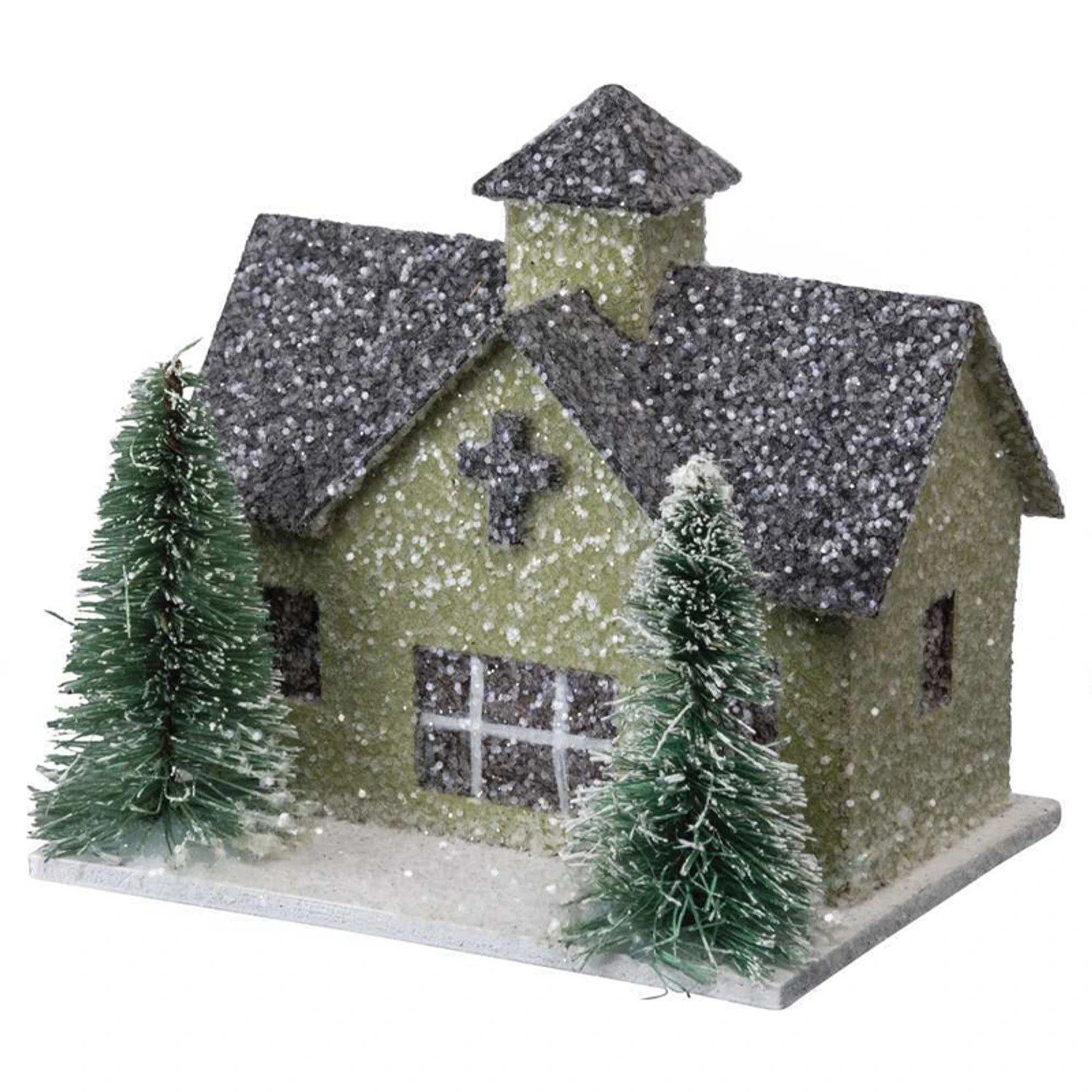 Primitives By Kathy Glittered Barn and Houses Sitter Set 104279 Primitives By Kathy Glittered Barn And Houses Sitter Set 104279 -The Jolly Christmas Shop