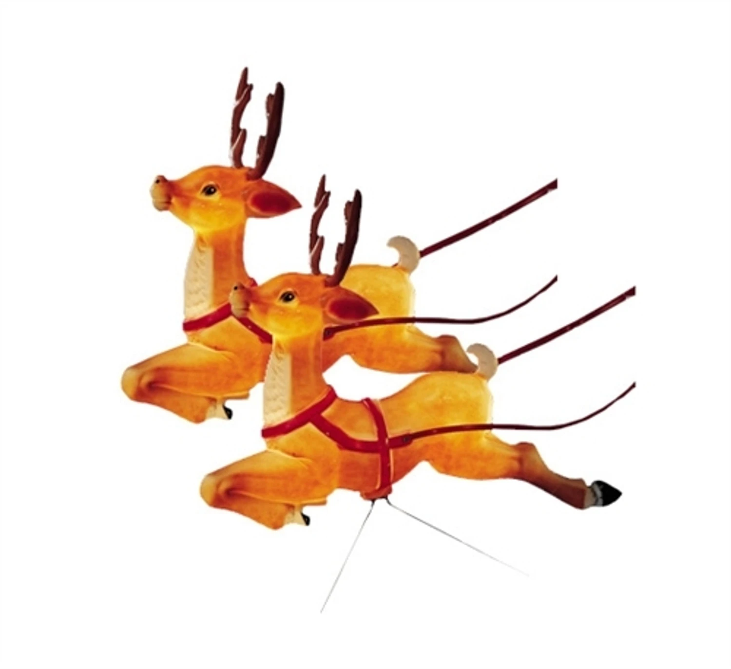 Set of 2 Reindeer Lighted Blow Mold Decorations C6490 Set Of 2 Reindeer Lighted Blow Mold Decorations C6490 -The Jolly Christmas Shop