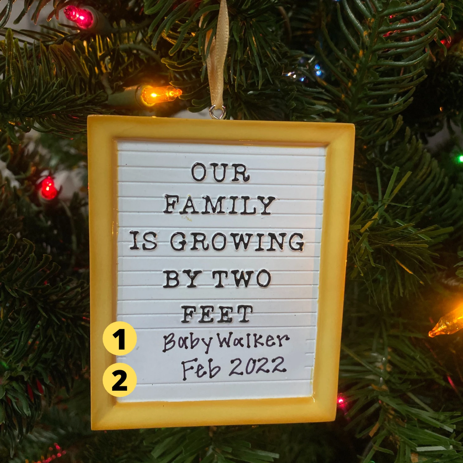 Letter Board Personalized Christmas Ornament OR2181 Letter Board Personalized Christmas Ornament OR2181 -The Jolly Christmas Shop