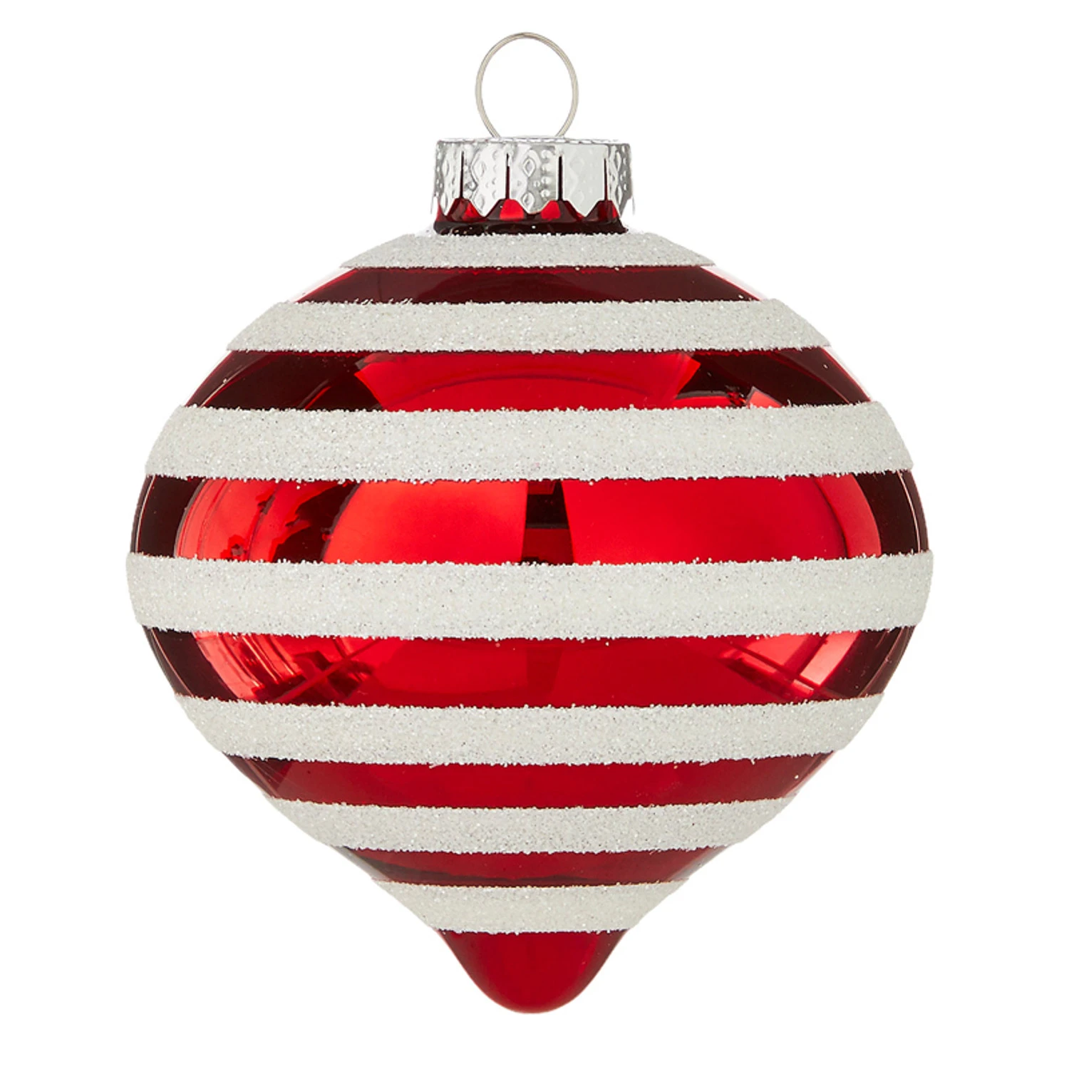Raz 4" Red and White Striped Glass Christmas Ornaments 4120871 Raz 4" Red And White Striped Glass Christmas Ornaments 4120871 -The Jolly Christmas Shop apiyjdgue 02319.1646091988